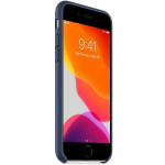 Apple - Cover per cellulare - pelle - blu mezzanotte - per iPhone 7, 8, SE (2ª gen)